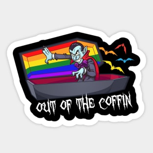 Funny Pride Vampire LGBT Halloween Sticker